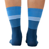 Media Ciclismo Digital Azul Oscuro Blanco Turqueza 7"