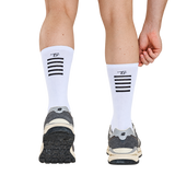 Media Ciclismo con Compresion Completa Blanca