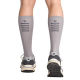 Media Ciclismo con Compresion Completa Gris Claro