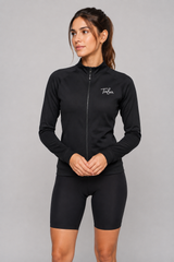 Chaqueta de Ciclismo Mujer Afelpada Negra