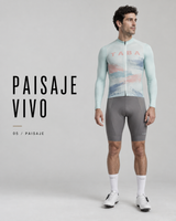 Jersey de Ciclismo Manga Larga Hombre Paisaje Vivo