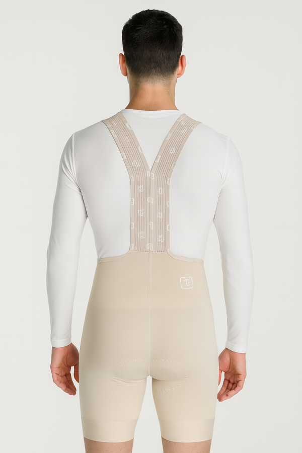 Pantaloneta Ciclismo PRO Beige Hombre