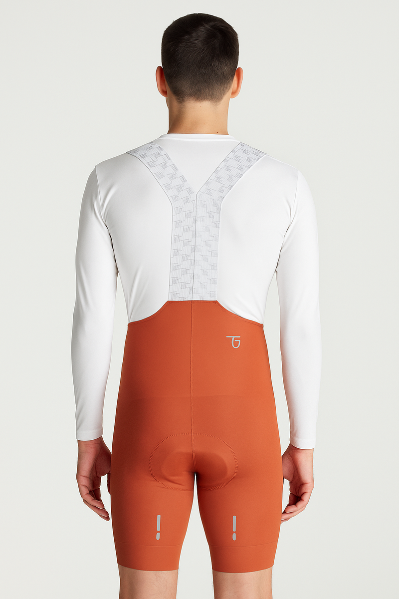 Pantaloneta Ciclismo Road Terracota Hombre