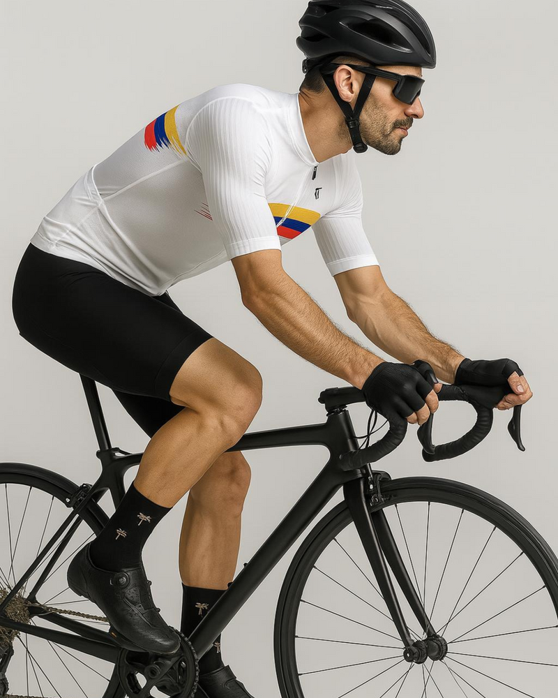 Media Ciclismo Palmeras Negro Kaki