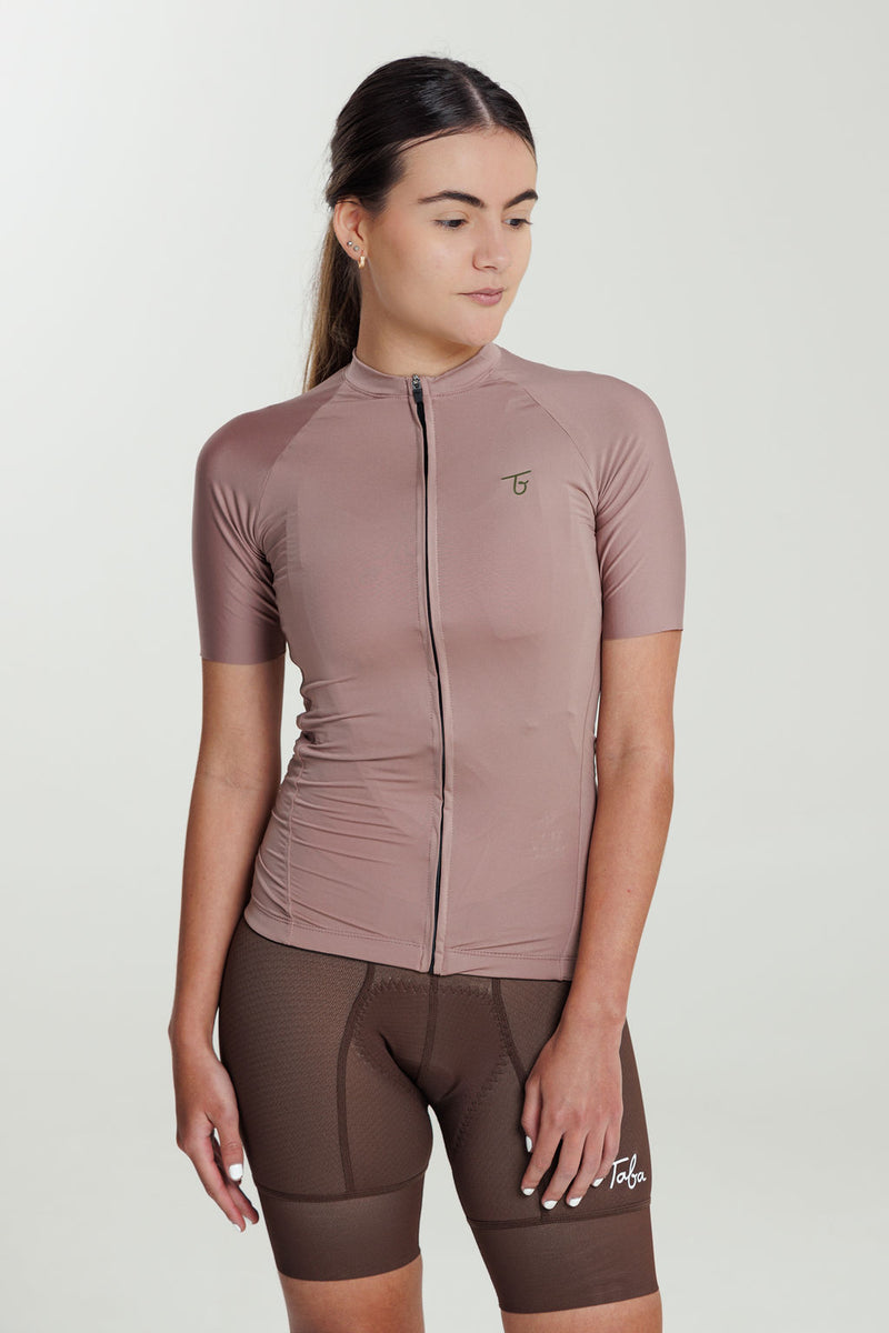 Jersey Ciclismo Mujer Route 2.0 Cocoa