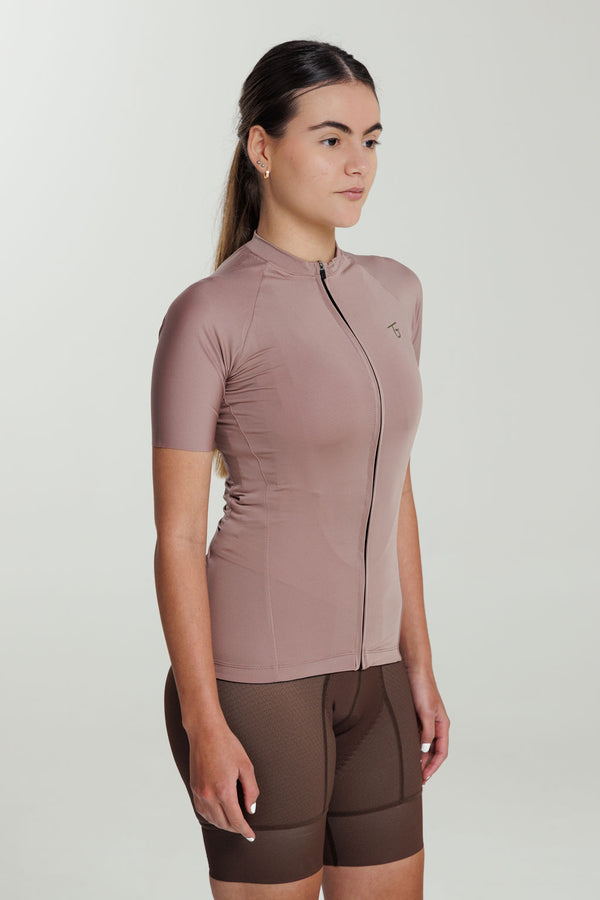 Jersey Ciclismo Mujer Route 2.0 Cocoa