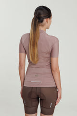Jersey Ciclismo Mujer Route 2.0 Cocoa
