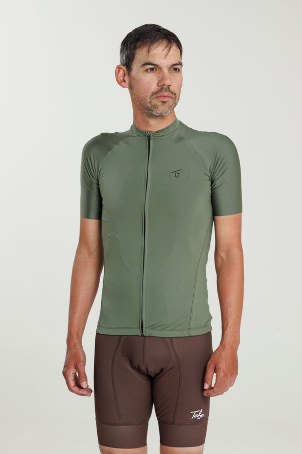 Jersey Ciclismo Hombre Route 2.0 Olive