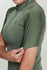 Jersey Ciclismo Mujer Route 2.0 Olive
