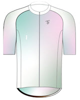 Jersey Ciclismo Mujer Route 2.0  Blanco degradé