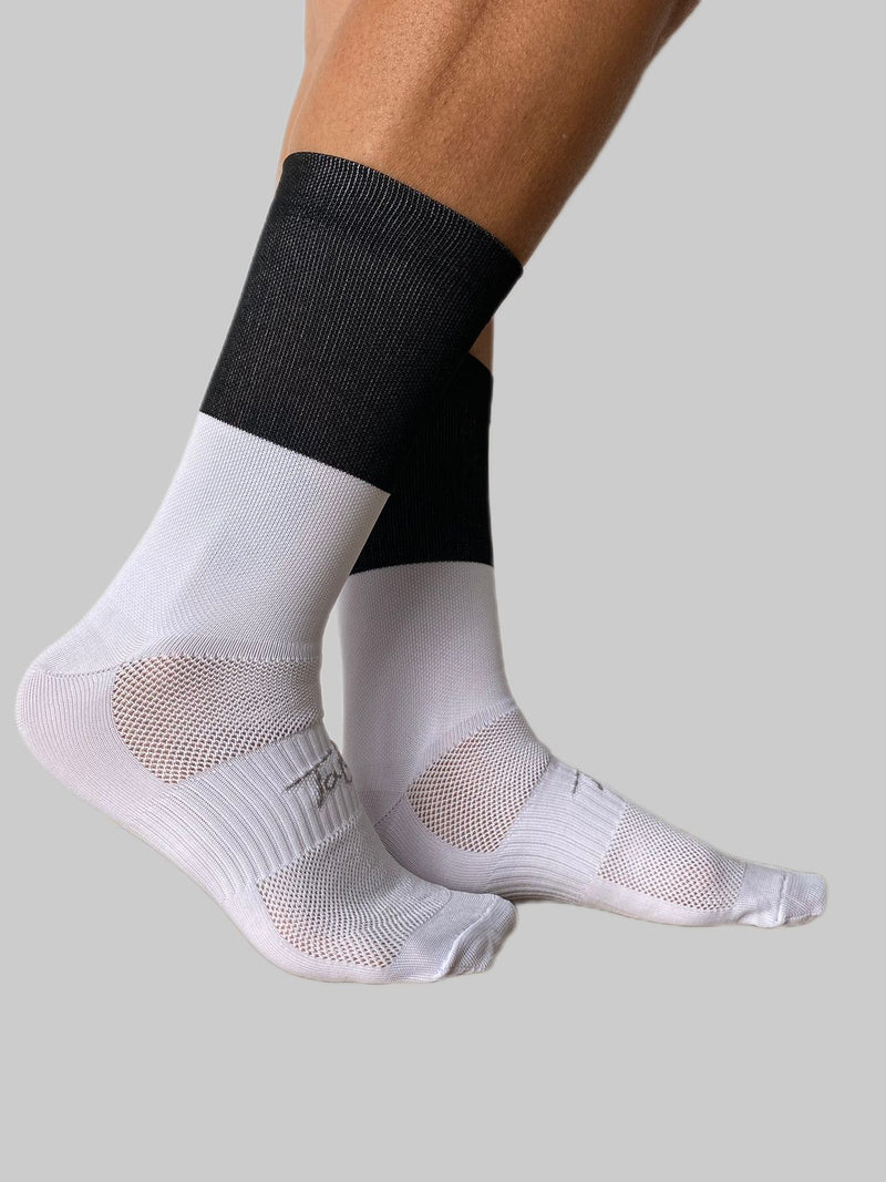 Media Ciclismo Bloques Blanco Negro