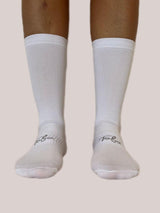 Media Ciclismo Reflectivo Blanco Aros Plateados