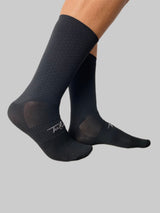 Media Ciclismo Rombito Negro 6"