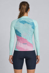 Jersey de Ciclismo Manga Larga Mujer Paisaje Vivo