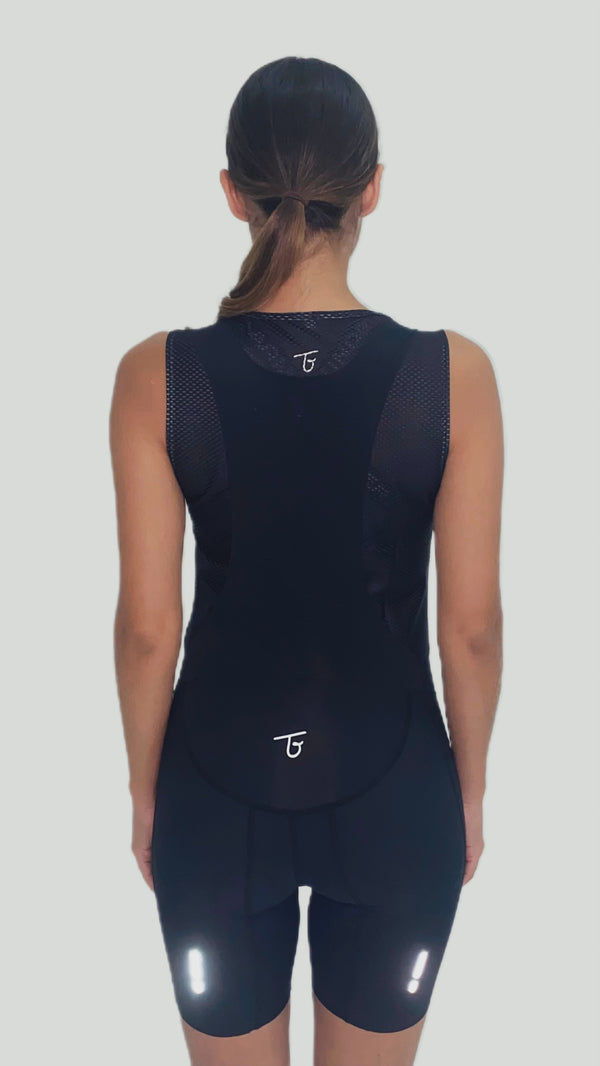 Pantaloneta Ciclismo iL Migliori Seamless Negra Mujer