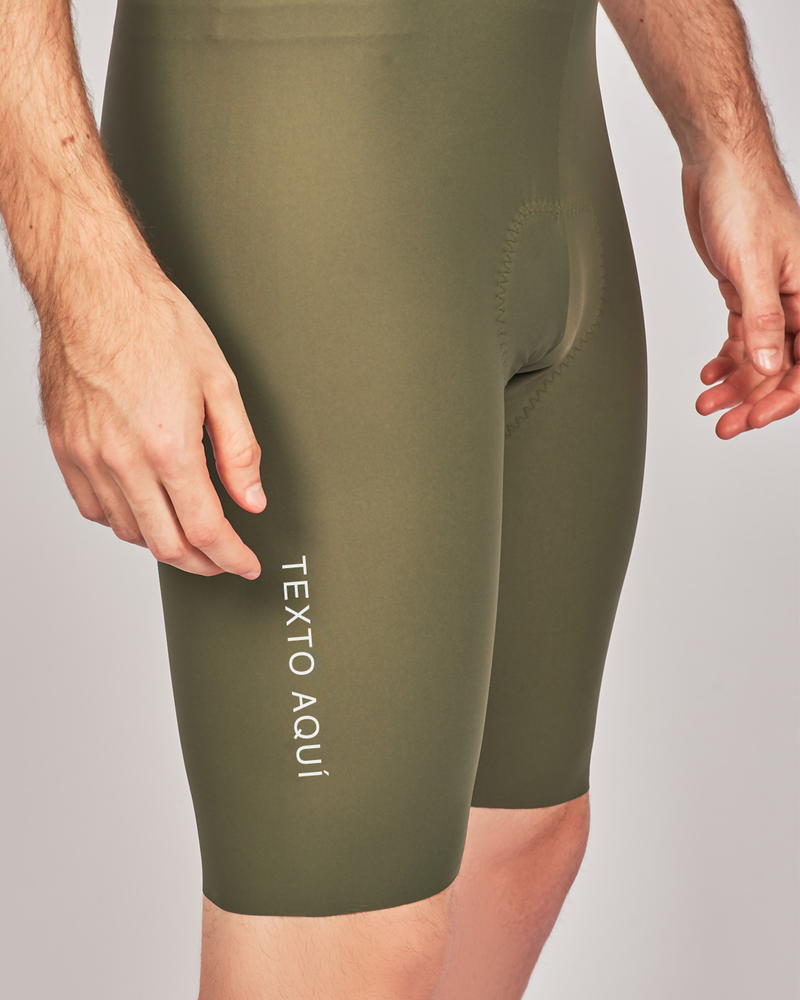 Pantaloneta Ciclismo ELITE Seamless Olive Hombre RLZ