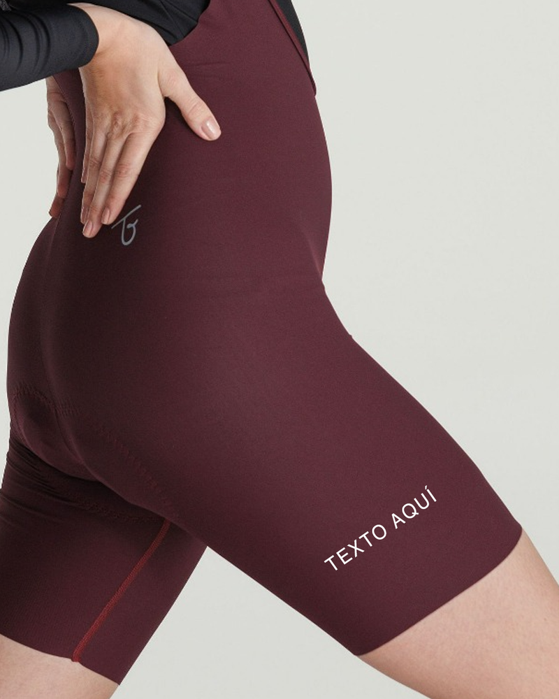 Pantaloneta Ciclismo ELITE Seamless Vino Mujer RLZ