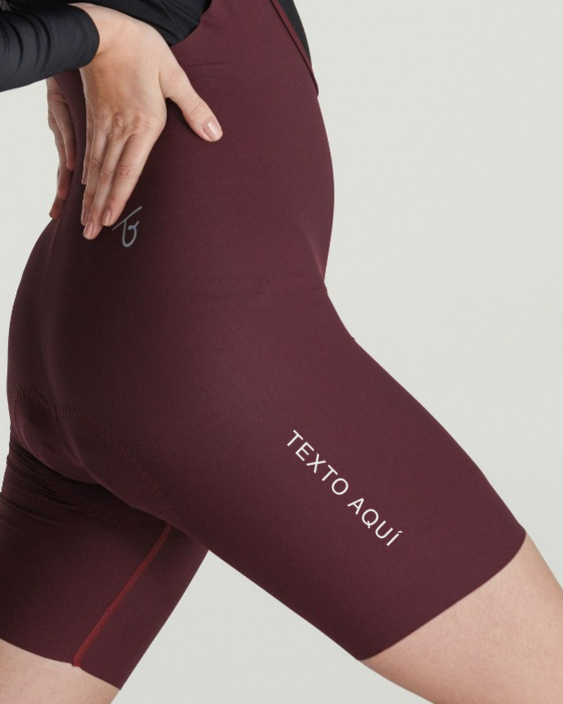 Pantaloneta Ciclismo ELITE Seamless Vino Mujer RLZ