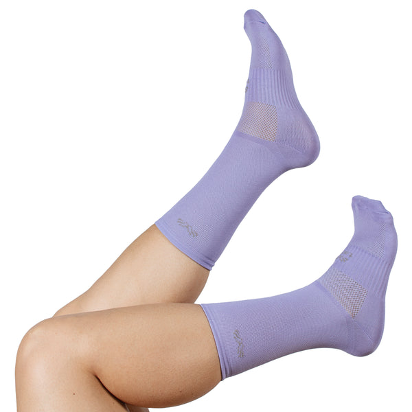 Media 6" Ciclismo Clasica Morado Claro