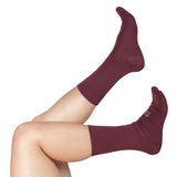 Media Ciclismo 7"con Compresion Vinotinto