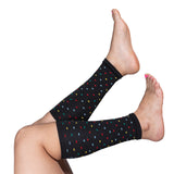 Media Ciclismo con Compresion Pantorrillera Negra Chips