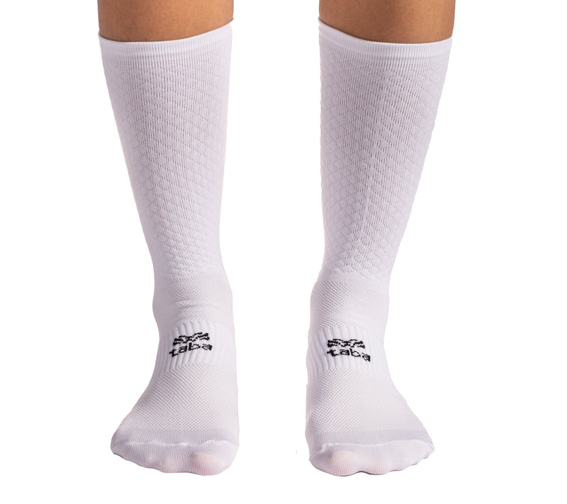 Media Ciclismo Super Rombito Blanco 7"