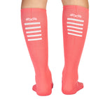 Media Ciclismo con Compresion Completa Coral