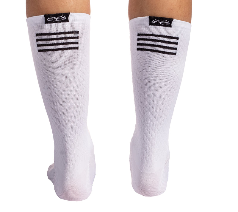 Media Ciclismo Super Rombito Blanco 7"