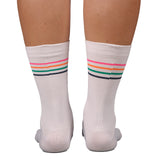 Media Ciclismo Linea Blanco Multicolor