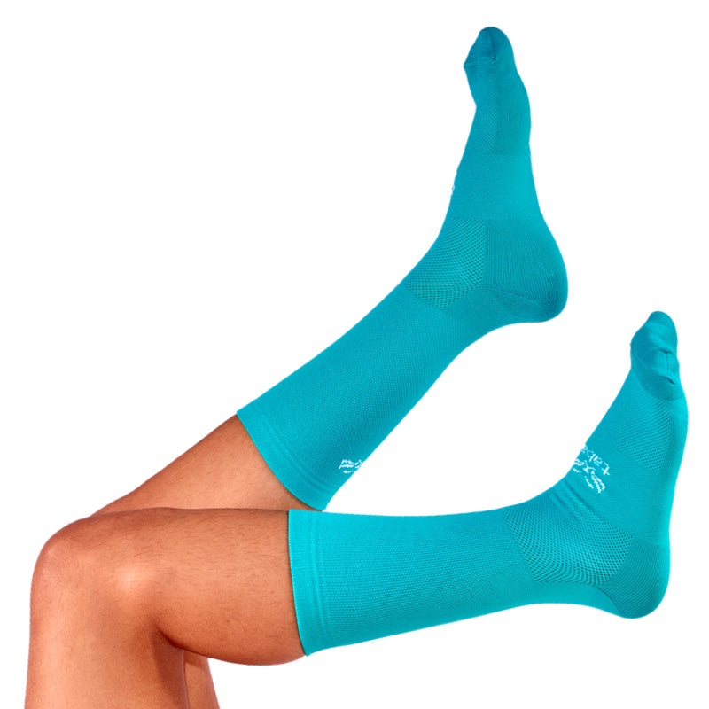 Media Ciclismo Clasica Azul Jade 7"