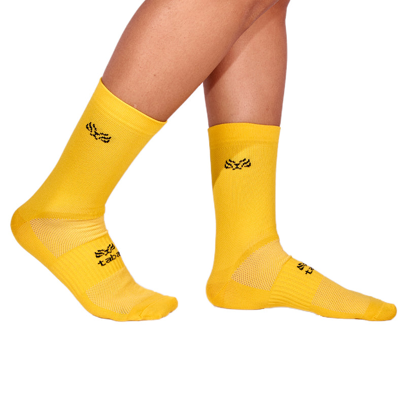 Media Ciclismo Clasica Amarillo 6"