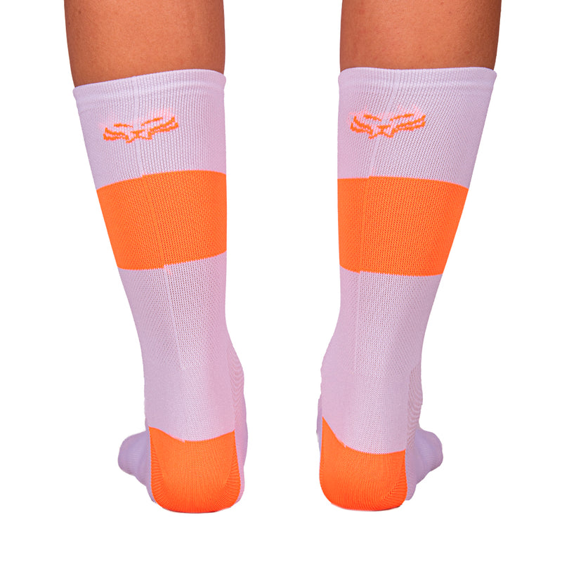 Media Ciclismo Franja Blanco Naranja