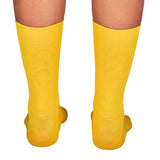 Media Ciclismo 7" con Compresion Amarillo