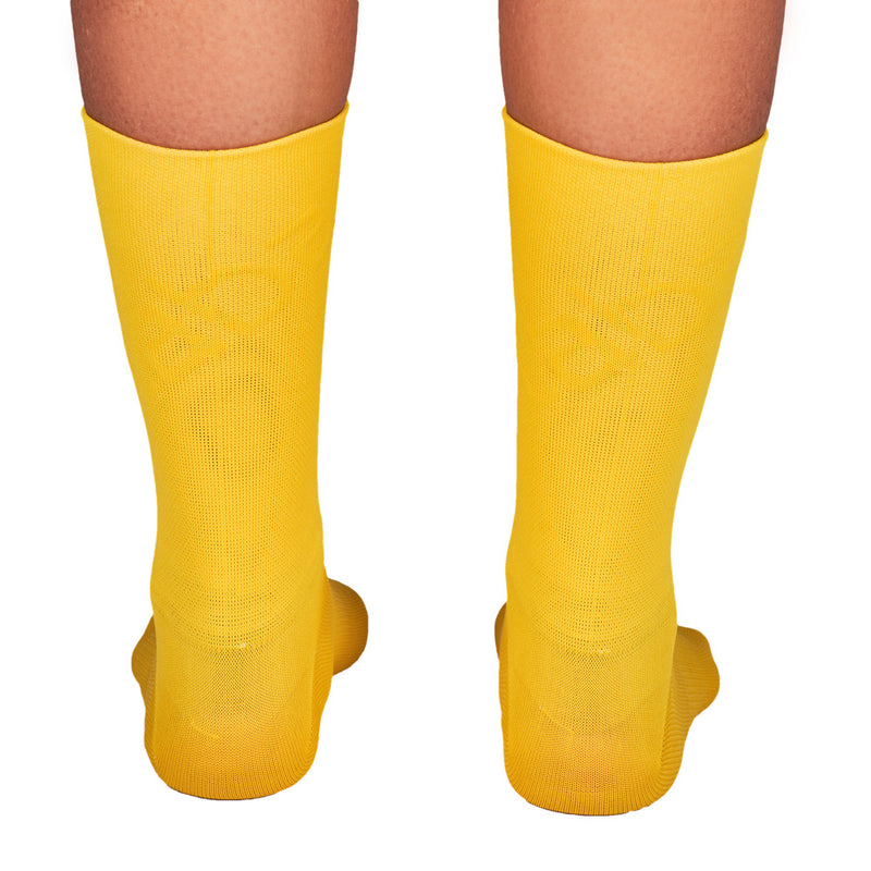 Media Ciclismo 7" con Compresion Amarillo