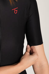 Jersey Ciclismo Mujer Route Negro