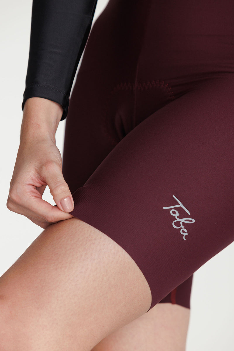 Pantaloneta Ciclismo ELITE Seamless Vino Mujer RLZ
