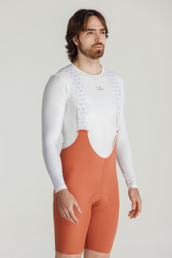 Pantaloneta Ciclismo Road Terracota Hombre