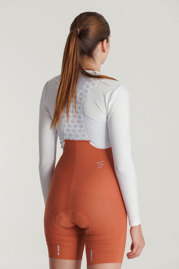 Pantaloneta Ciclismo Road Terracota Mujer