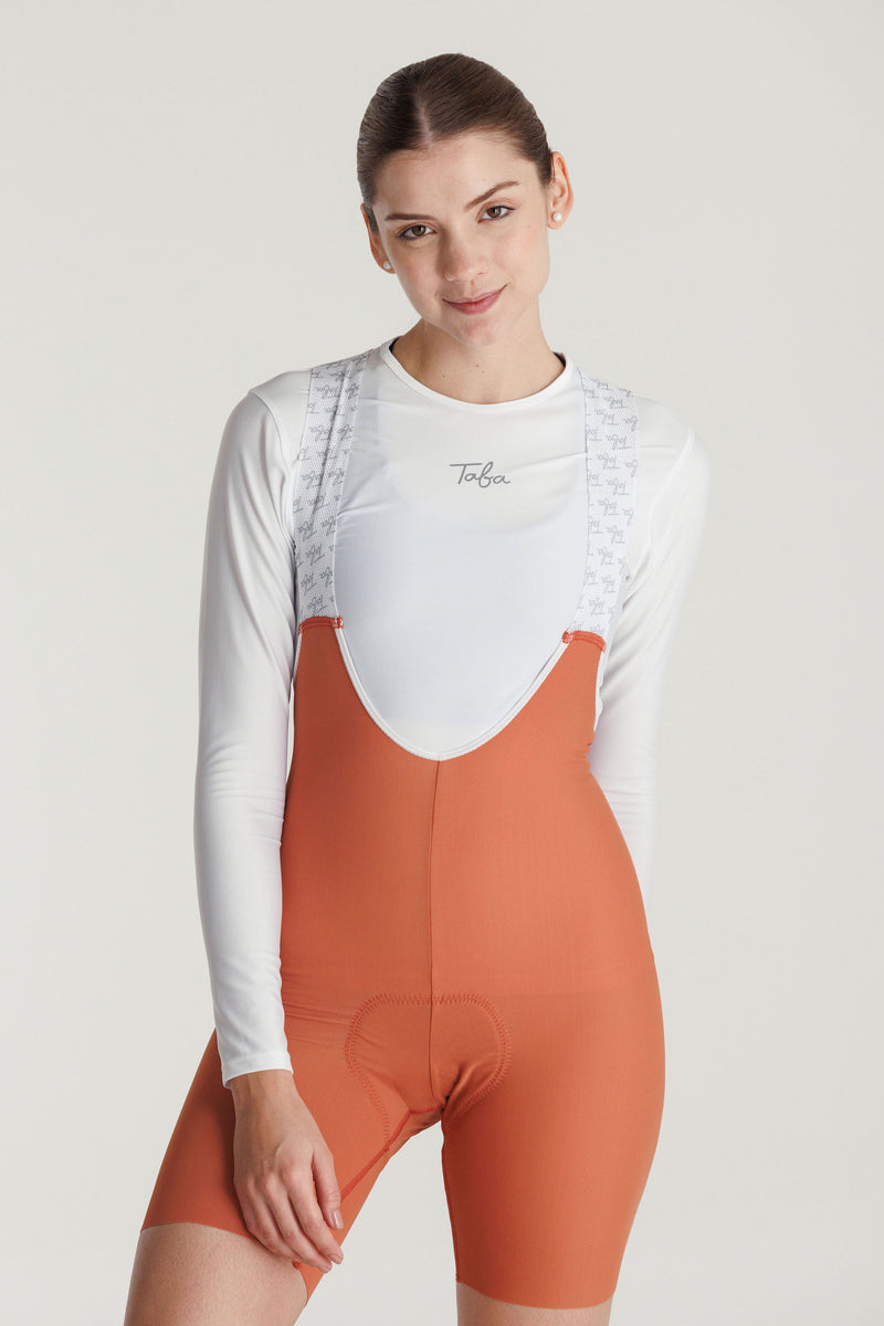Pantaloneta Ciclismo Road Terracota Mujer