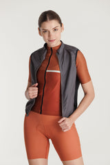 Chaleco Ciclismo Mujer Gobi Gris