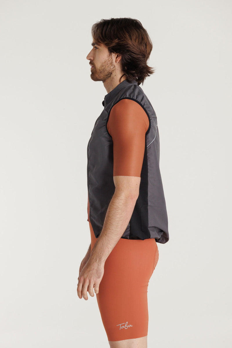Chaleco Ciclismo Hombre Gobi Gris