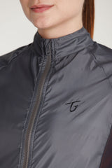 Chaqueta Ciclismo Mujer Cortaviento Gris