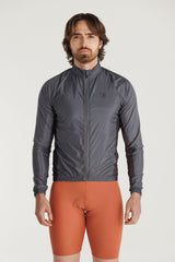 Chaqueta Ciclismo Hombre Cortaviento Gris