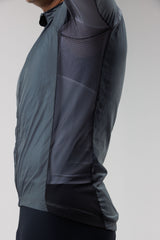 Chaqueta Ciclismo Hombre Cortaviento Gris