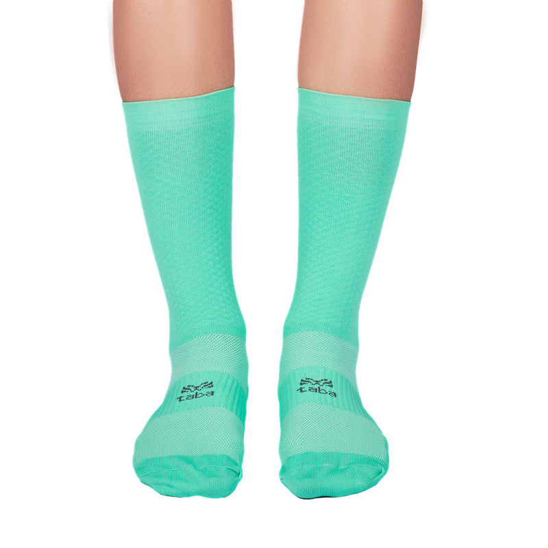 Media Ciclismo Rombito Menta 7"
