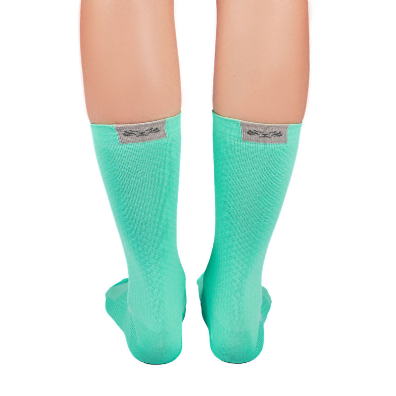 Media Ciclismo Rombito Menta 7"