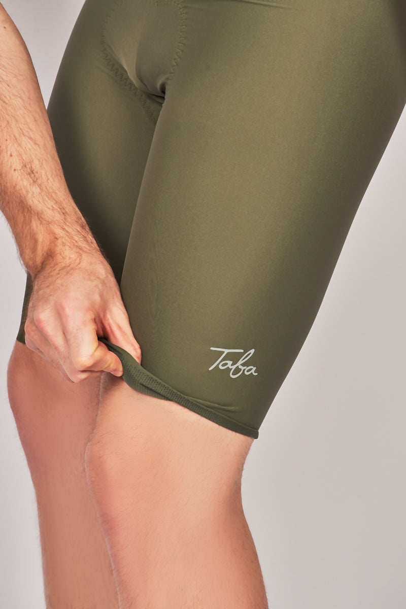 Pantaloneta Ciclismo ELITE Seamless Olive Hombre RLZ