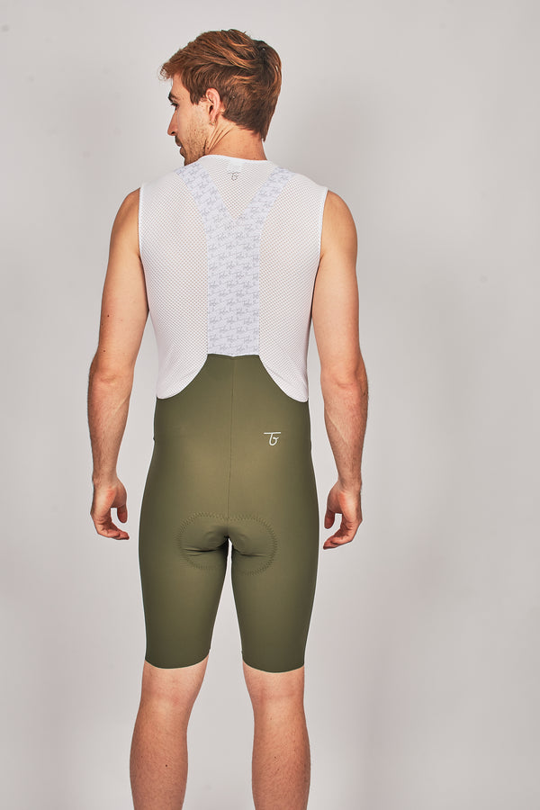 Pantaloneta Ciclismo Olive ELITE Seamless Hombre RLZ