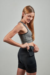 Pantaloneta Ciclismo Gravel e Indoor Negro Mujer