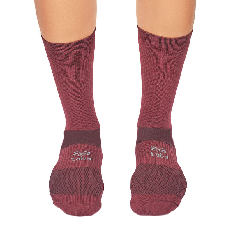Media Ciclismo Rombito Vinotinto 7"